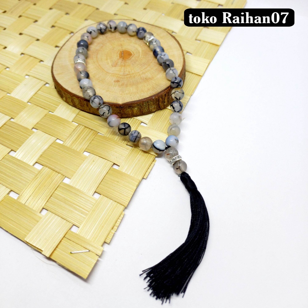 Jual Tasbih Batu Akik Sisik Naga Butir Mm Shopee Indonesia