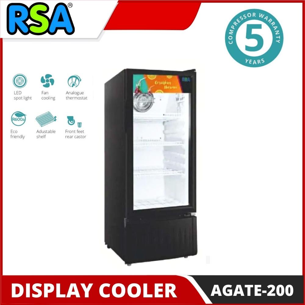 Jual SHOWCASE RSA AGATE 200 N DISPLAY COOLER MINUMAN AGATE 200 ORIGINAL