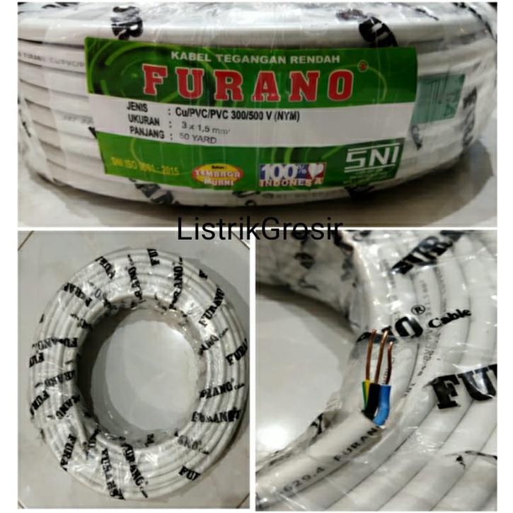 Jual Kabel Listrik Kawat Tembaga Nym 2x1 5 3x1 5 50Y Lotusku Lotus