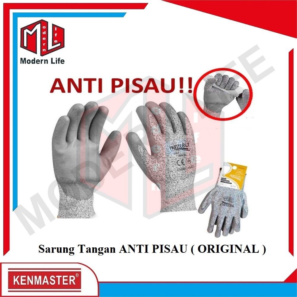 Jual Sarung Tangan Kerja Anti Iris Anti Sayat Pisau Cut Resistant