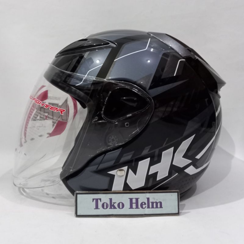 Jual Helm Nhk Half Face Nhk R Motif Warna Metalic Glossy Starco Cube