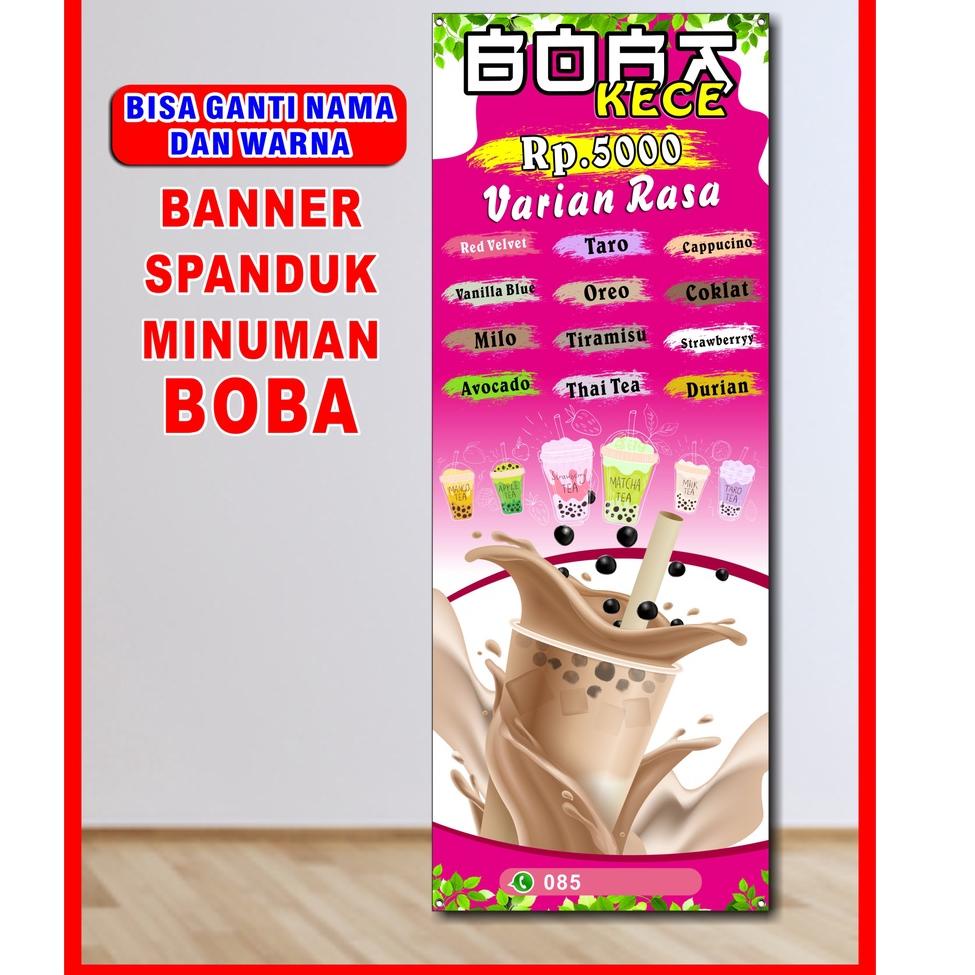 Jual Cuci Gudang Znj Cetak Spanduk Banner Backdrop Minuman Boba