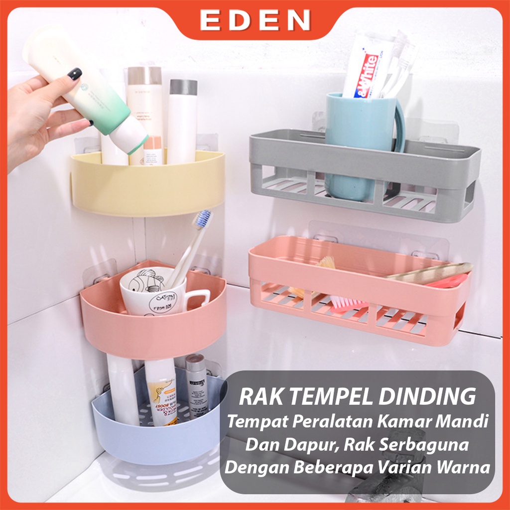 Jual Rak Dinding Kamar Mandi Dapur Sudut Siku Tempel Rak Holder