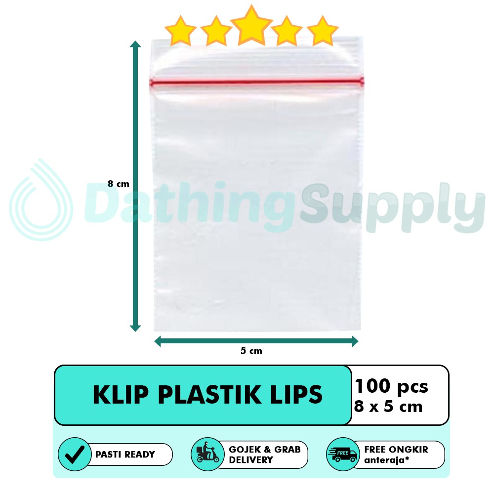 Jual Klip Plastik Bening Pp Ukuran X Cm X Cm Isi Lembar