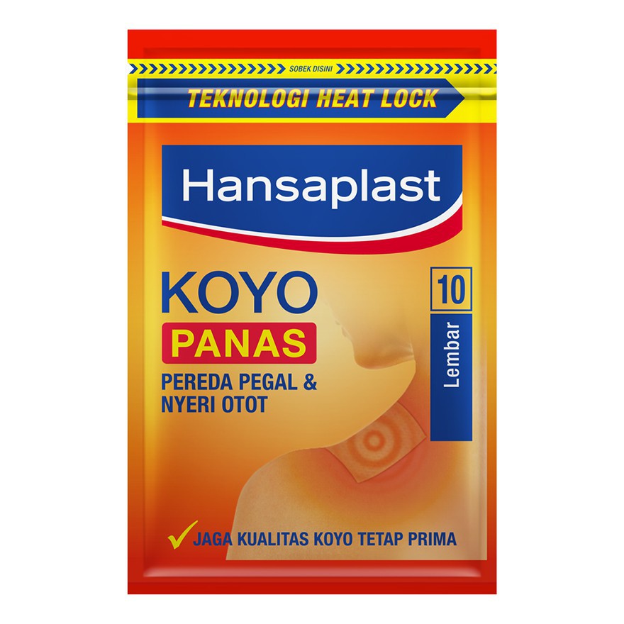 Jual HANSAPLAST Koyo Panas Koyo Panas 1 Sachet Isi 10 Lembar Shopee