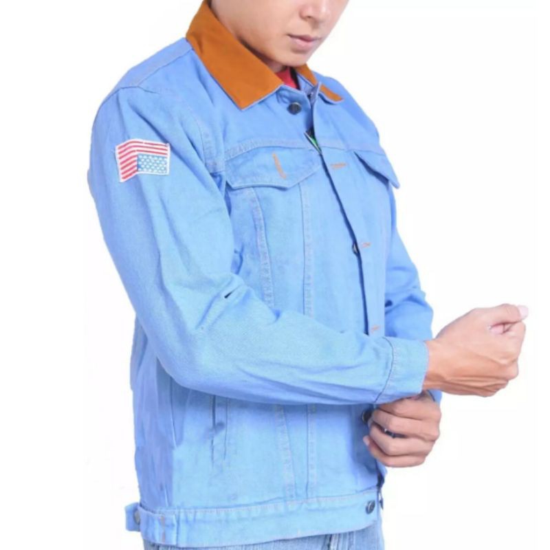 Jual JAKET JEANS DENIM OVERSIZE BIOBLITS DILAN PREMIUM DND JAKET DENIM