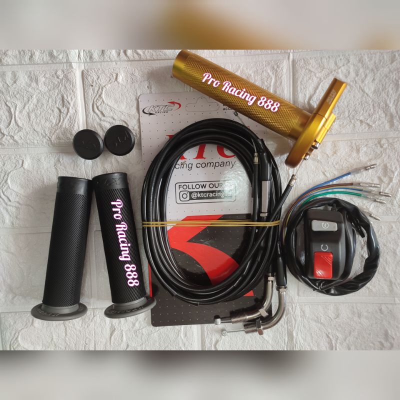 Jual Gas Spontan Ktc 2 Kabel Plus Handgrib Bulu Ktc Plus Saklar On Off