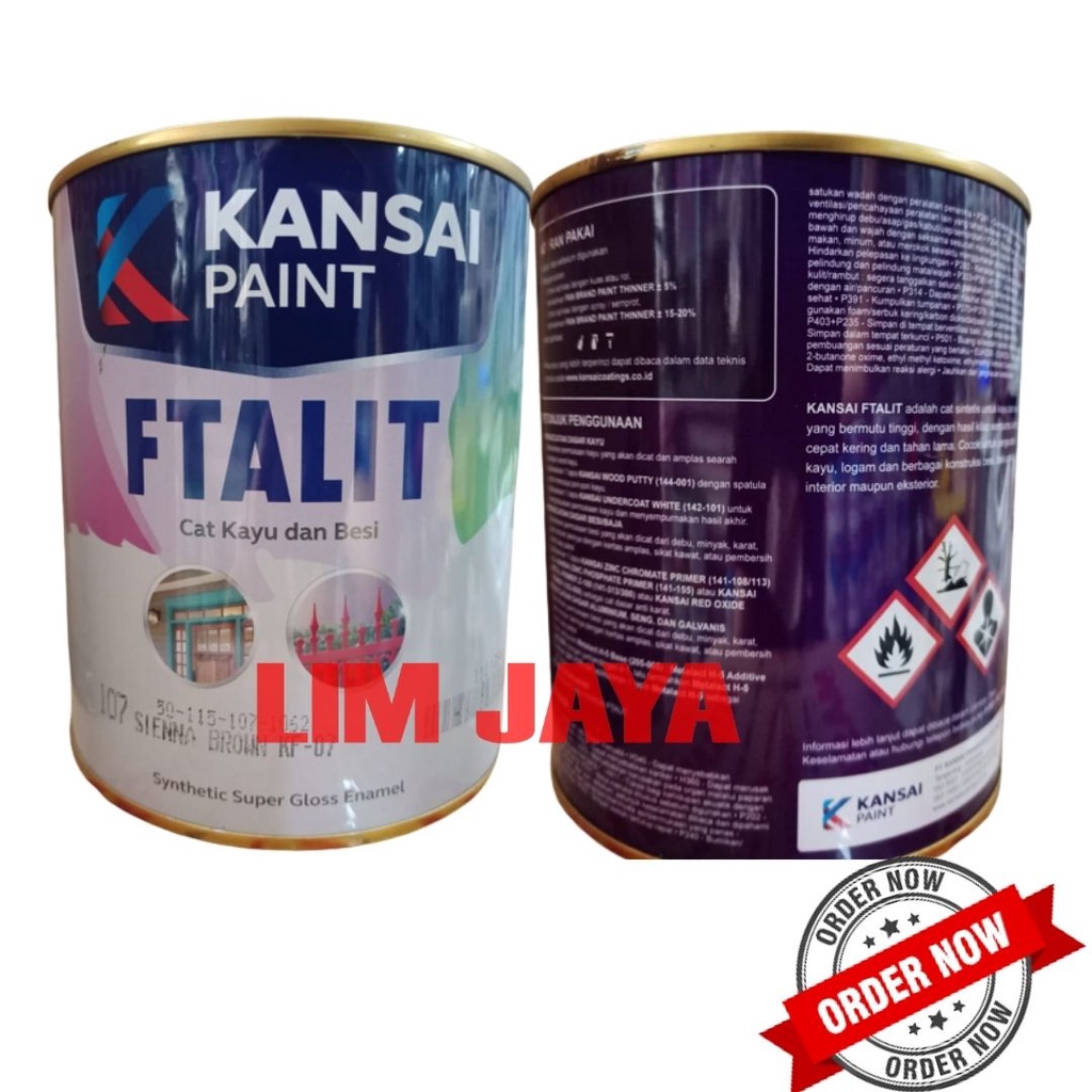 Jual TMM COD Ftalit KF 128 Kansai Paint Cat Kayu Besi Warna Light