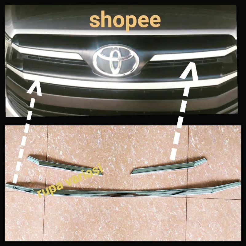 Jual List Lis Grill Grille Radiator Bumper Depan Toyota Nova Innova