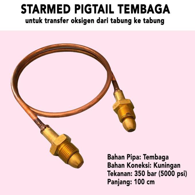 Jual Barang Ready Starmed Pigtail Tembaga Tabung Oxygen Pipa Transfer