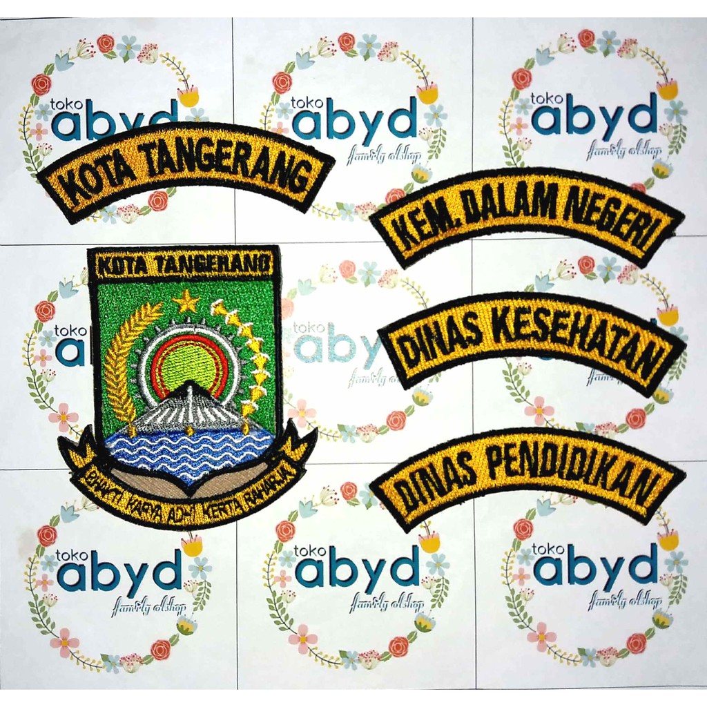 Jual Bet Badge Logo Dan Lokasi Bordir Seragam Pdh Khaki Pns Pria Atau