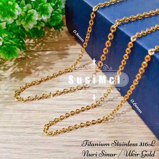 Jual Cm Rantai Kalung Nuri Donat Sinar Gold Emas High Quality