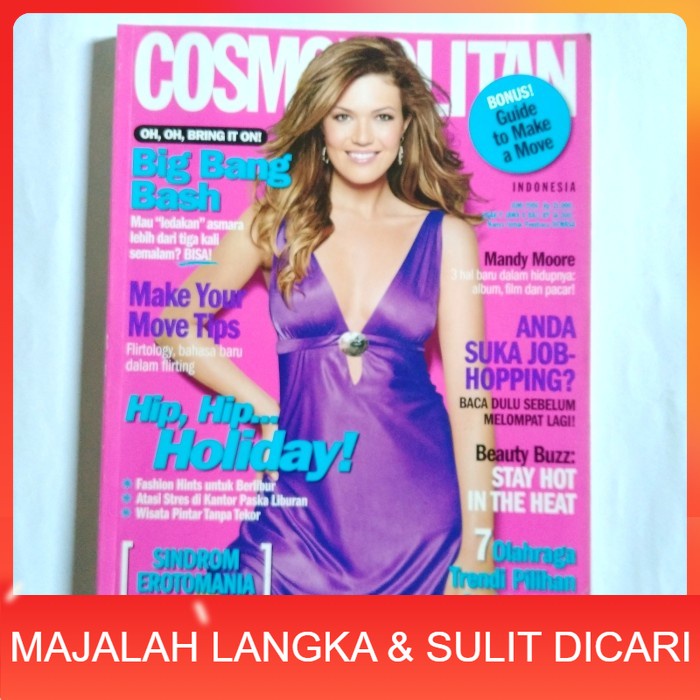 Jual Majalah COSMOPOLITAN Jun 2006 Cover MANDY MOORE Langka Shopee