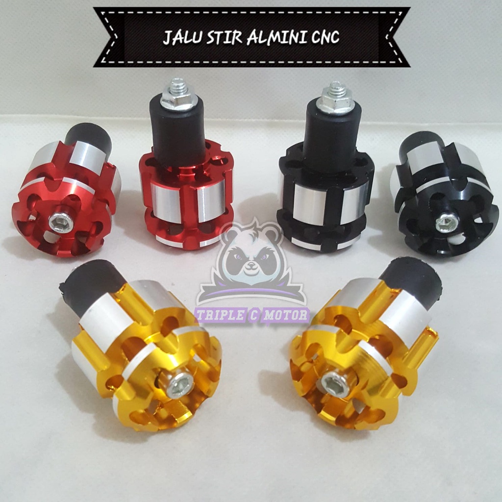 Jual Jalu Stang Stir Full Almini Cnc Bar End Model Sonic Universal