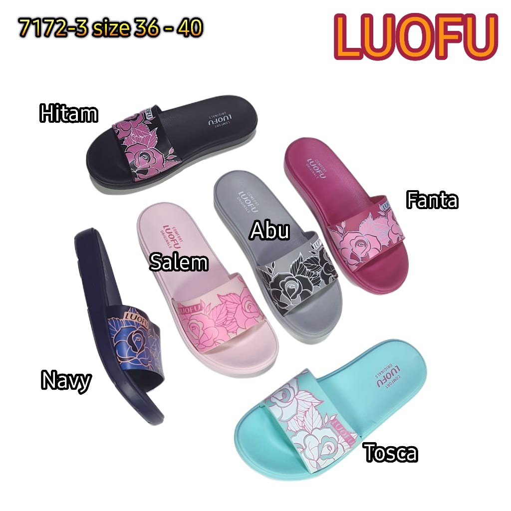 Jual Luofu Original Jelly Sandal Karet Empuk Murah Cewek Import Sendal