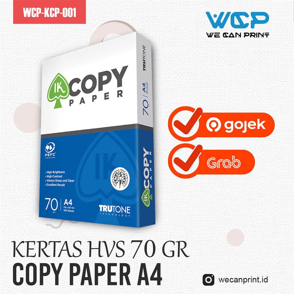 Jual Kertas HVS A4 70 Gram COPYPAPER Kertas Fotocopy A4 70 Gram Kertas