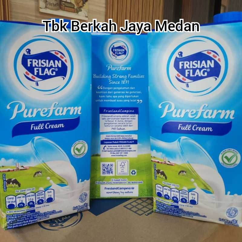 Jual Frisian Flag UHT Plain 900ml Susu Segar Bendera Milk Full Cream