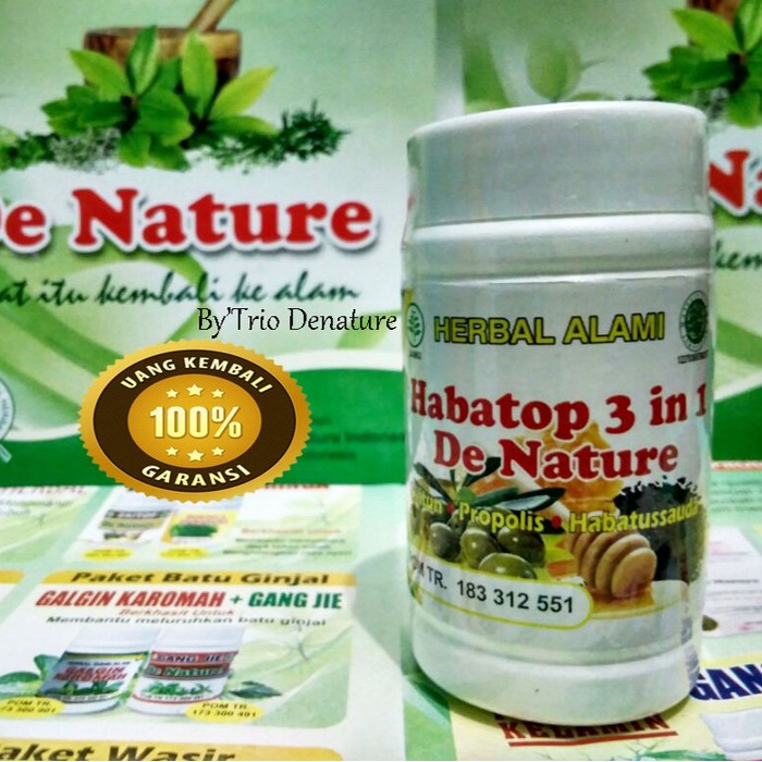 Jual OBAT KAPSUL HABATOP 3 IN 1 OBAT DAYA TAHAN TUBUH OBAT ANTI BAKTERI