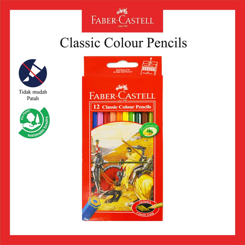 Jual Pensil Warna Faber Castell Classic Warna Classic Colour