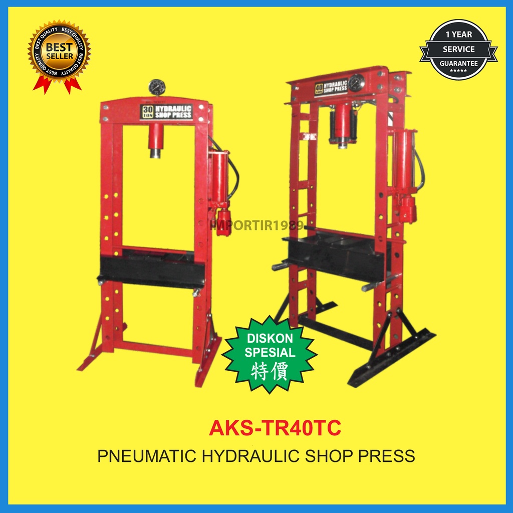 Jual Mesin Alat Pres Velg Hidrolik Hydraulic Shop Press Kapasitas 40