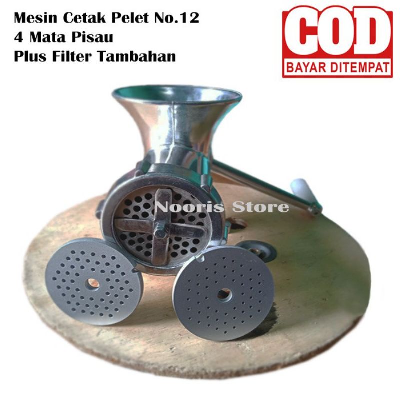 Jual Mesin Cetak Pelet 4 Mata Pisau Bonus Filter PVC Mesin Cetak Pelet