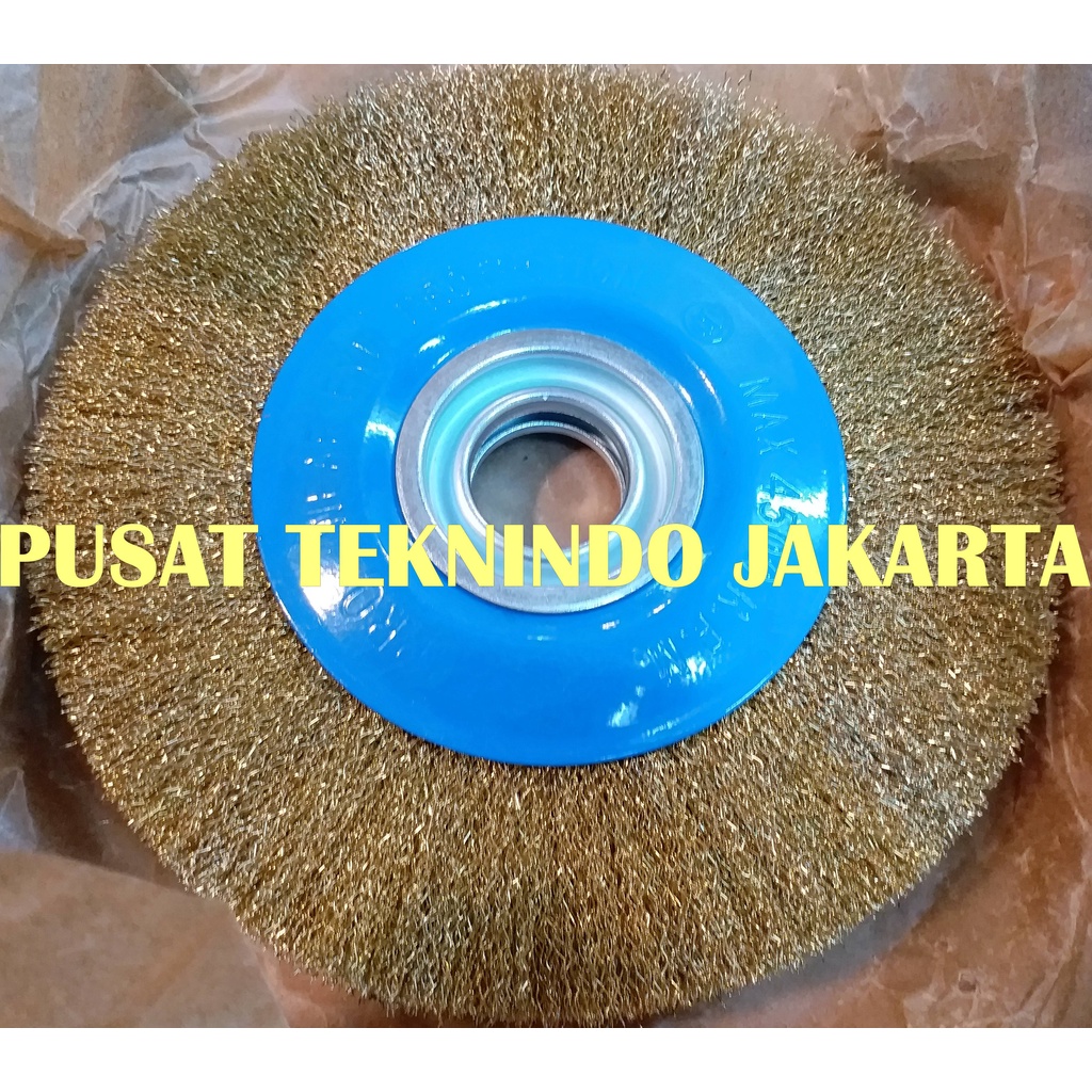 Jual SIKAT PIRING KAWAT KUNINGAN SIKAT GERINDA DUDUK MULTIPRO 8 200MM