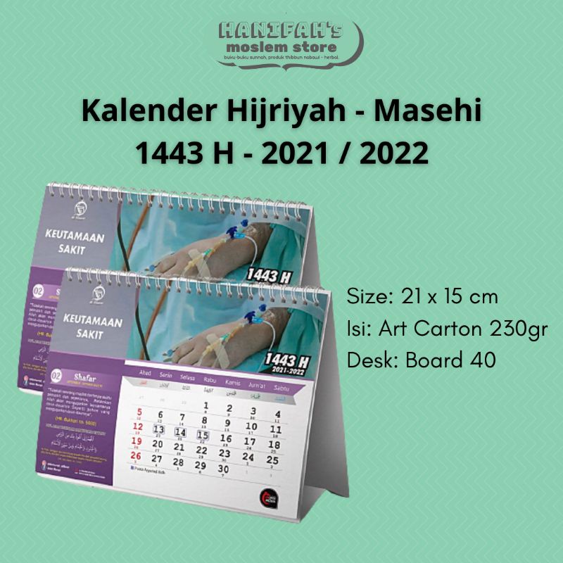 Jual Kalender Meja 2023 2024 Hijriyah 1445 Hijriah Islami Unta Merah