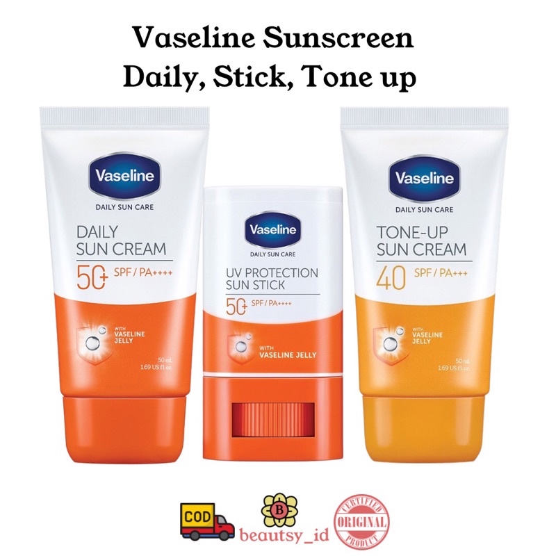 Jual Vaseline Daily Sun Care Sunscreen Daily Sun Cream SPF 50