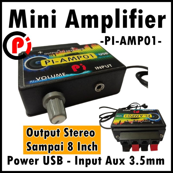 Jual Pi Mini Power Amplifier Usb Volt Rakitan Speaker Stereo