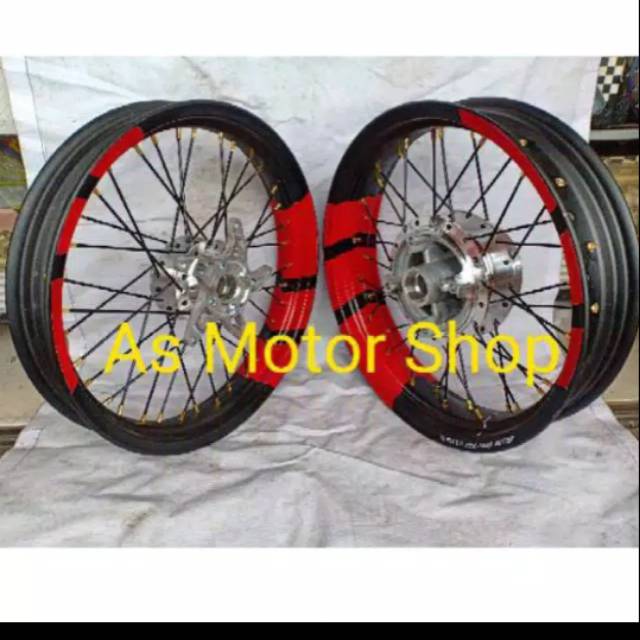 Jual Velg Set Tapak Lebar Ukuran Ring Tromol Tiger Revo