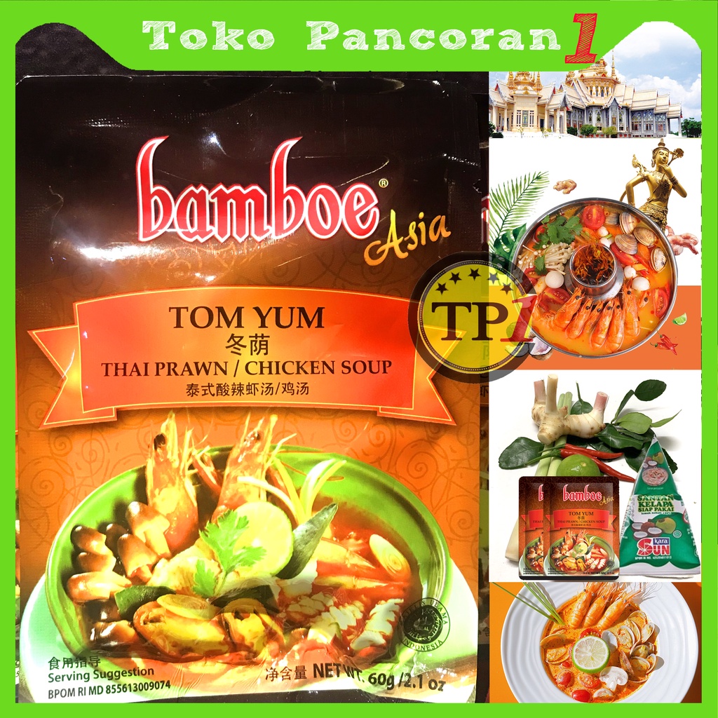 Jual Bamboe Bumbu Tom Yum Tomyam Halal Gr Bamboe Spices Tomyam Tom