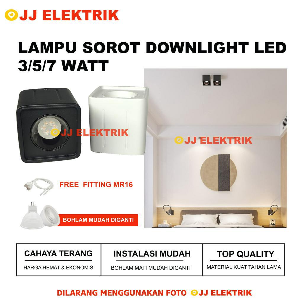 Jual Lampu Downlight Outbow Led Spotlight Watt Cahaya Kuning Warm