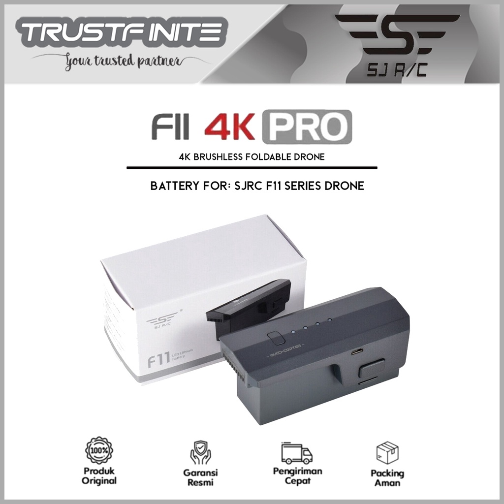 Jual SJRC F11 F11s PRO S PTZ 4K Battery Baterai Resmi Shopee Indonesia