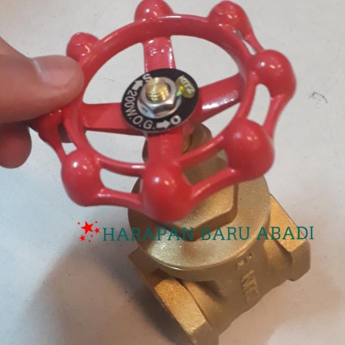 Jual Gate Valve Kuningan Kitz Drat 1 Inch Shopee Indonesia