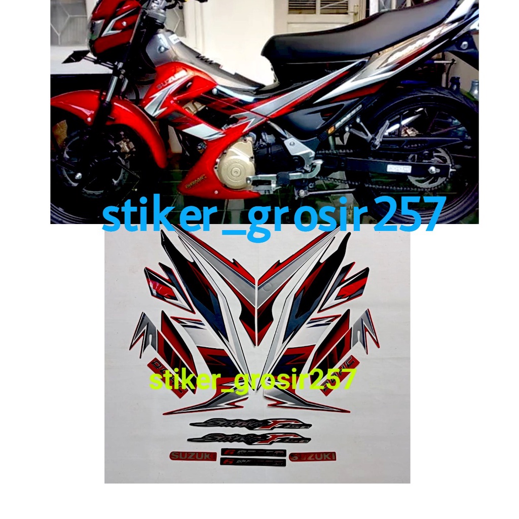 Jual Stiker Striping Les Lis Body Suzuki Satria Fu Barong Hitam