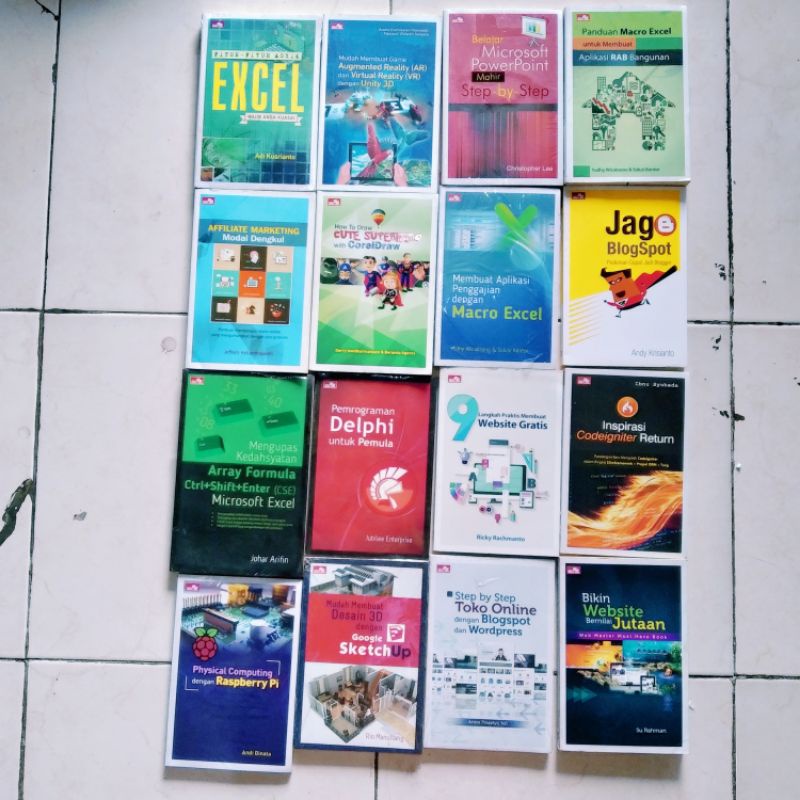 Jual Obral Buku Bacaan Komputer Teknologi Web Excel Word