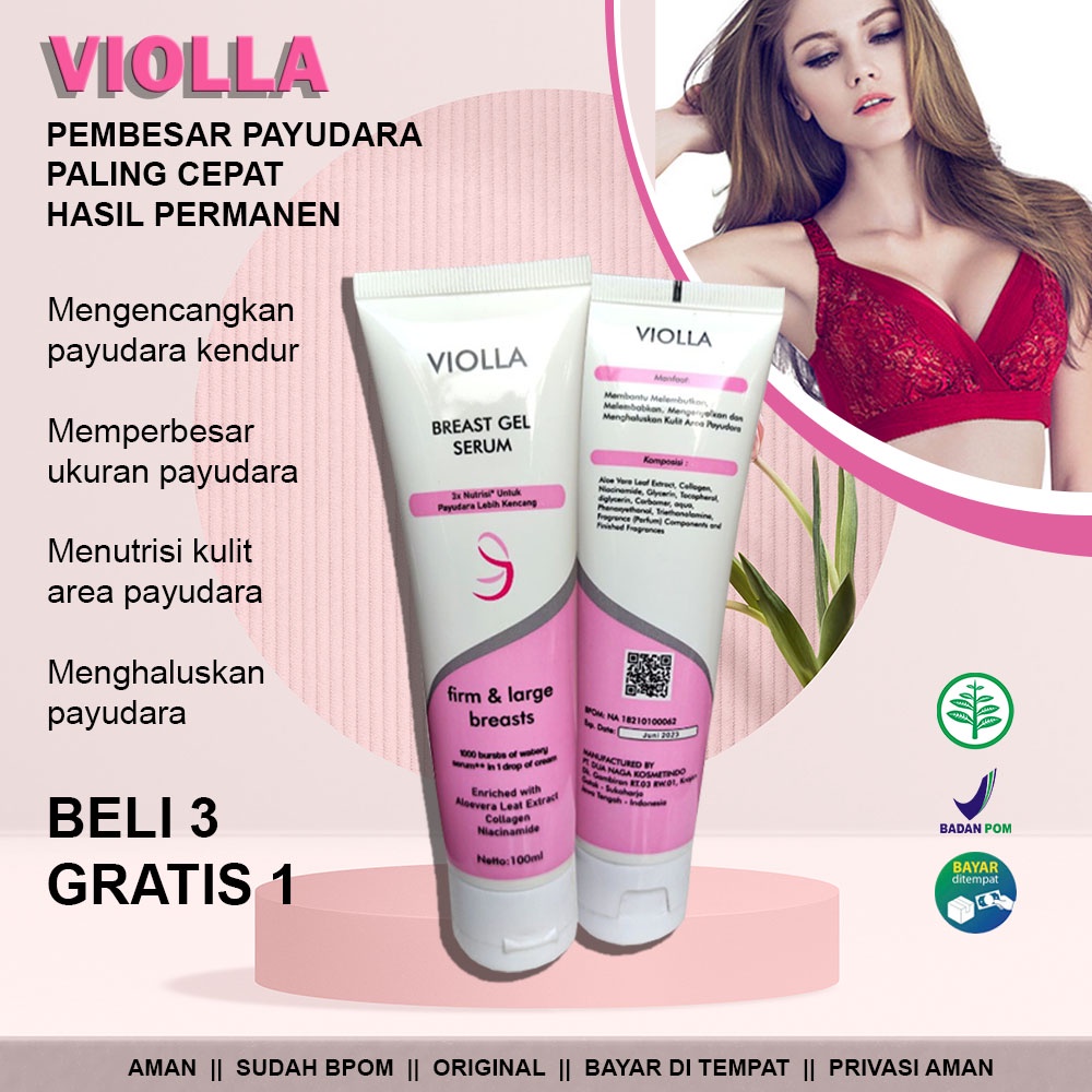 Jual Violla Breast Serum Gel Obat Pembesar Payudara Dan Pengencang