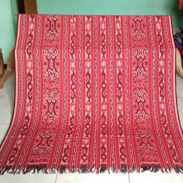 Jual Kain Tenun Blanket Merah Putih Motif Minahasa Shopee Indonesia