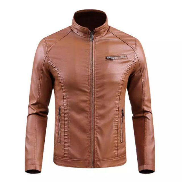 Jual Jaket Kulit Domba Asli Pria Elegant Brownie Arl Silverstone