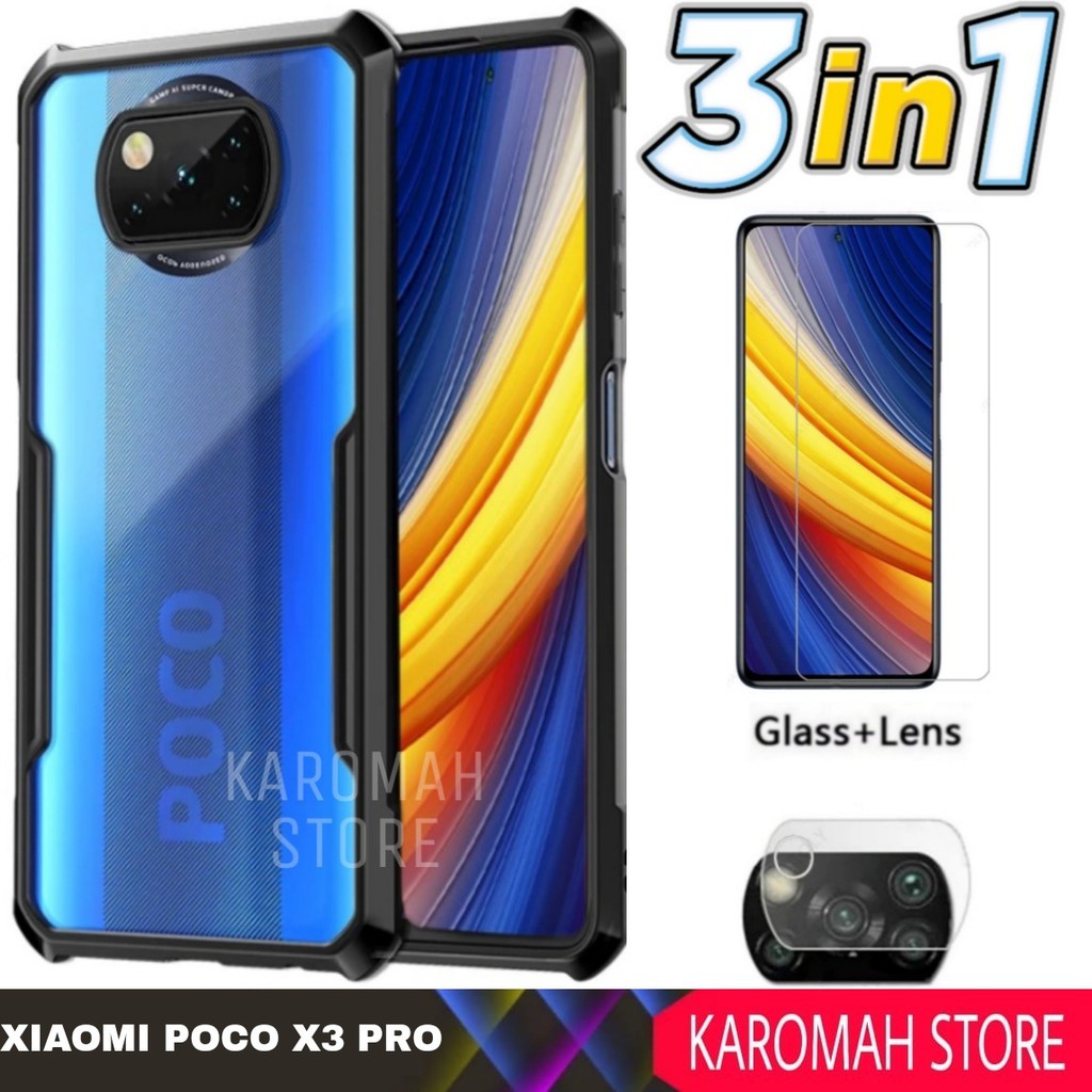 Jual Case Xiaomi Poco X Pro Shocprof Tpu Tg Bening Tg Camera