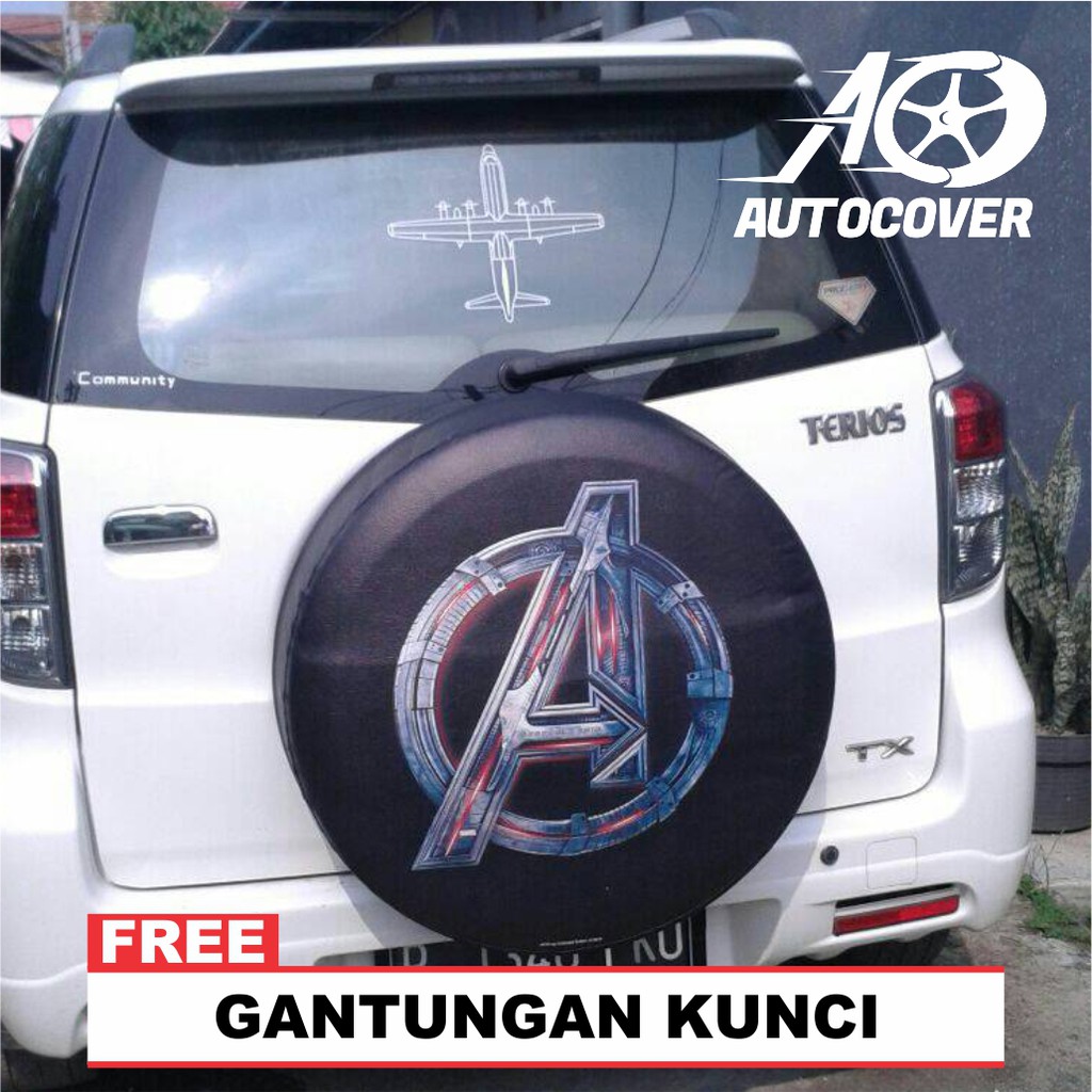 Jual Sarung Ban Cover Ban Serep Kartun Avenger Terios Rush Ecosport