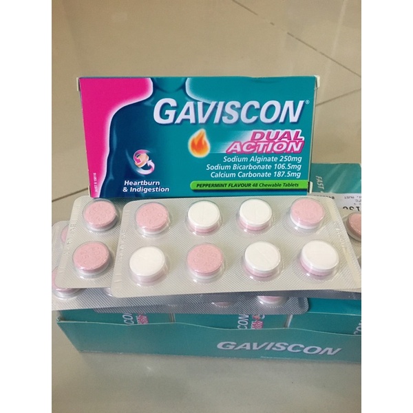 Jual Gaviscon Dual Action Obat Maag Tablet Strip Aussie Strip