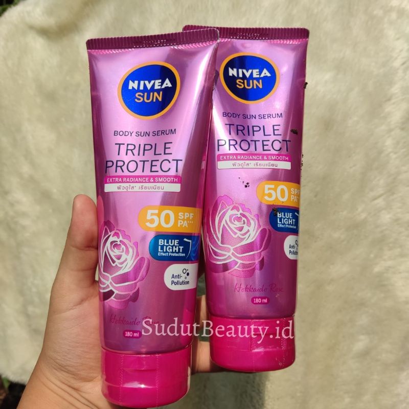 Jual Nivea Sun Body Serum Triple Protect Extra Radiance Smooth Spf