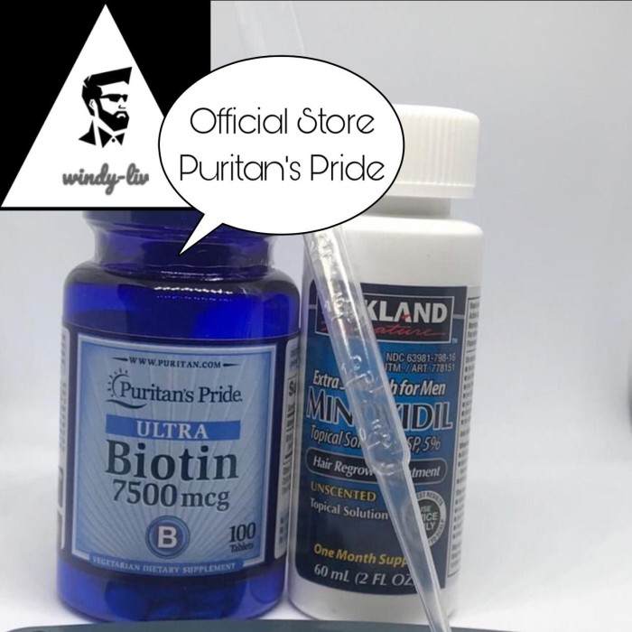 Jual Promo Spesial Kirkland Minoxidil Biotin Mcg Isi