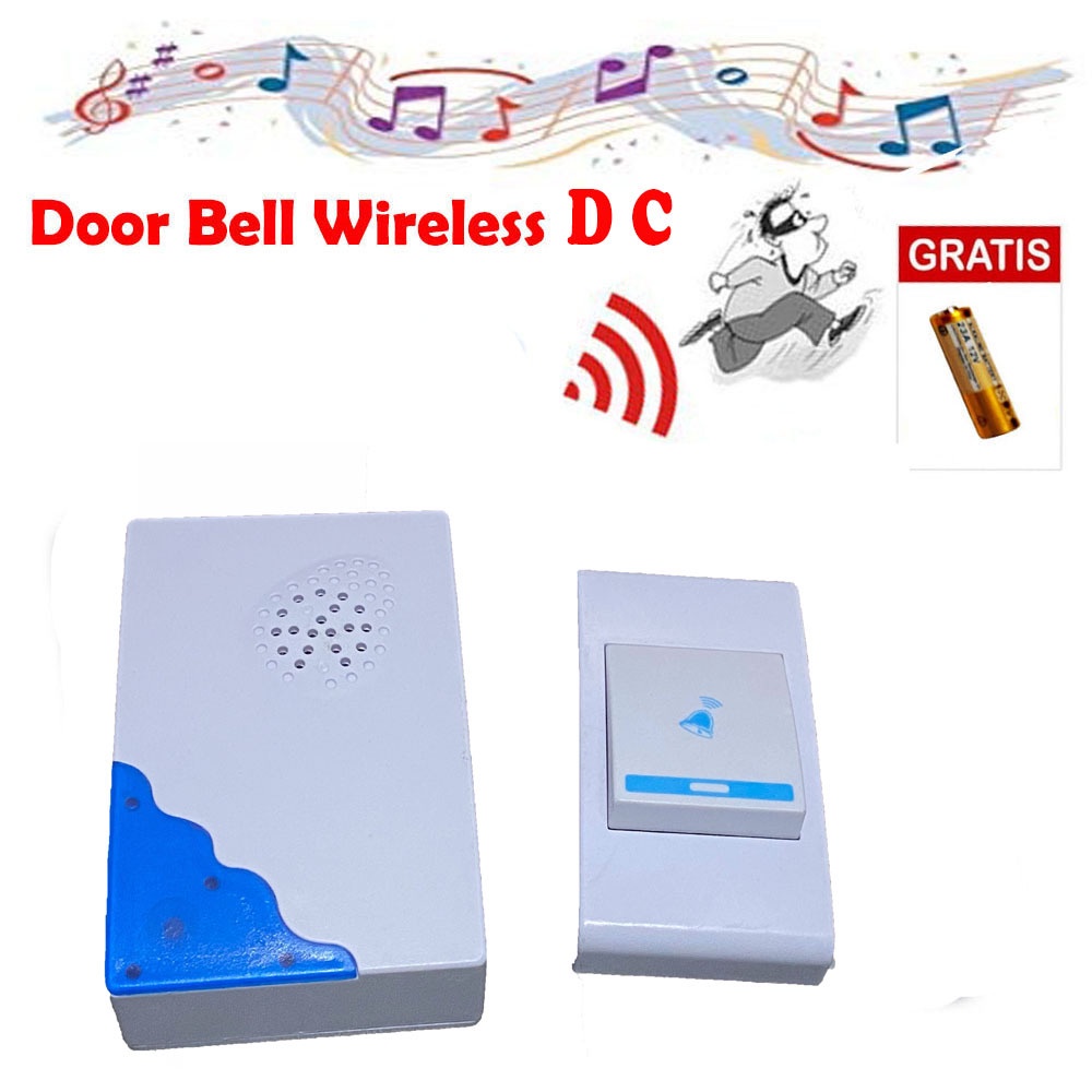 Jual Doorbell Wireless DC Bel Rumah Tanpa Kabel Doorbell Bell Pintu