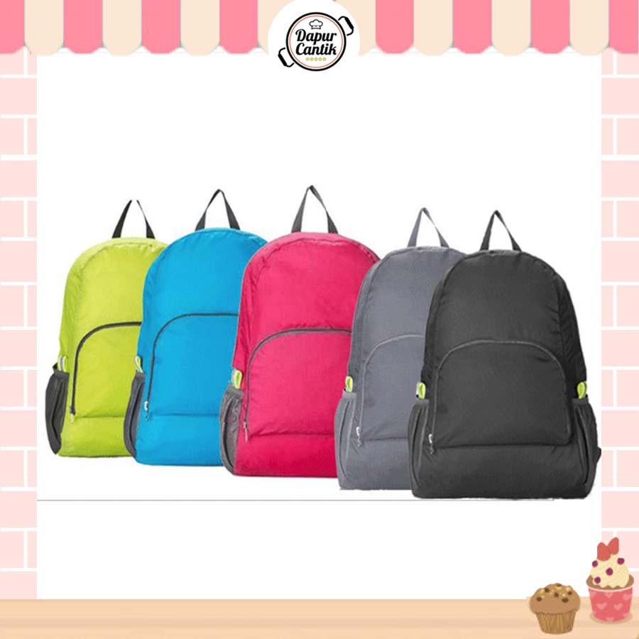 Jual Dapurcantik Foldable Backpack Tas Travel Tas Punggung Lipat Ransel