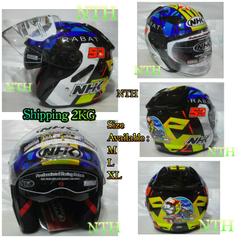 Jual Helm Nhk R Tito Rabat Special Edition Double Visor Original