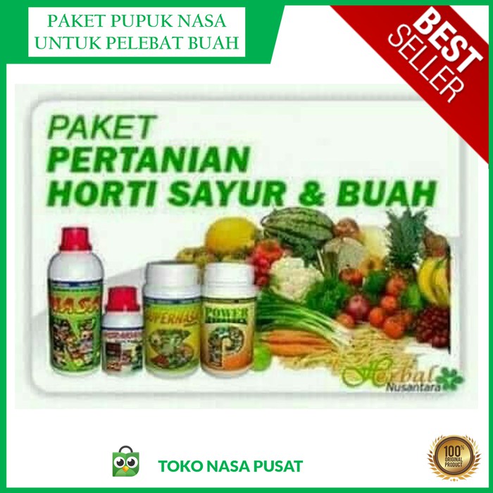 Jual Paket Lengkap Pertanian Nasa Pupuk Pelebat Buah Pocnasa Supernasa