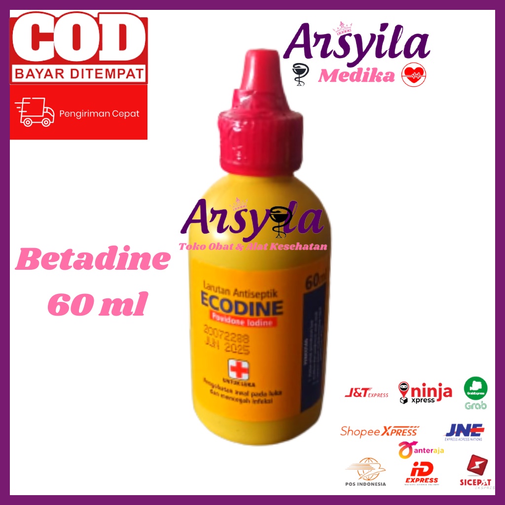 Jual Betadine Obat Luka Antiseptik Povidone Iodine Ecodine 30Ml