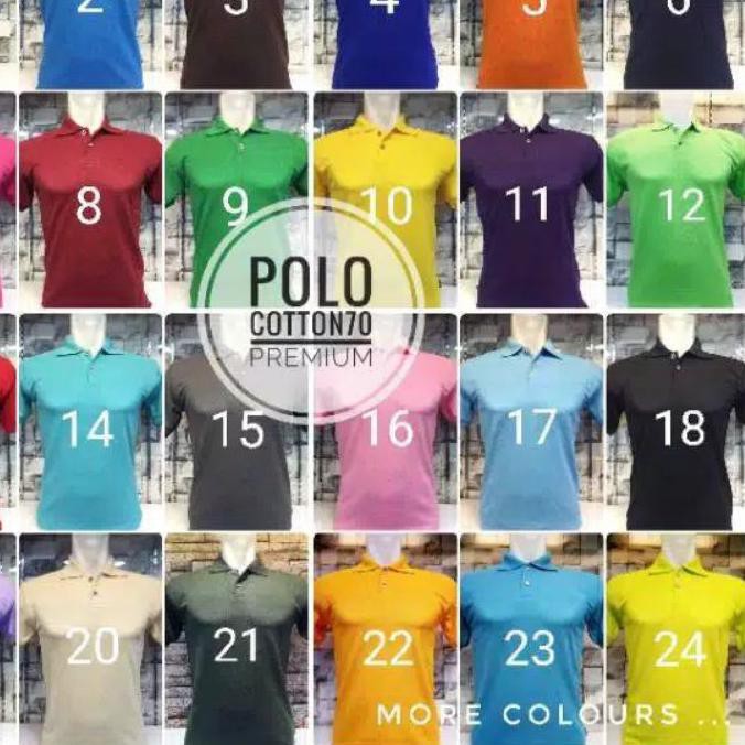 Jual KAOS POLO PRIA JUMBO KAOS KERAH POLOS BIG SIZE COTTON70